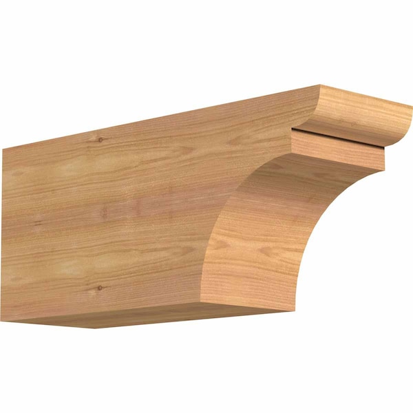 Ekena Millwork Yorktown Smooth Rafter Tail, Western Red Cedar, 5 1/2"W x 8"H x 18"L RFT06X08X18YOR00SWR - main